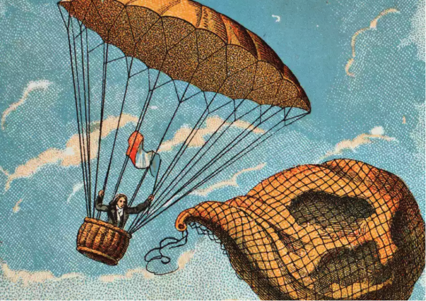 Andre-Jacques Garnerin - First parachute jump