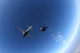 skydivers in the air at skydive california